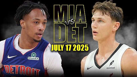 Miami Heat vs Detroit Pistons Full Game Highlights | NBA Summer League 2025
