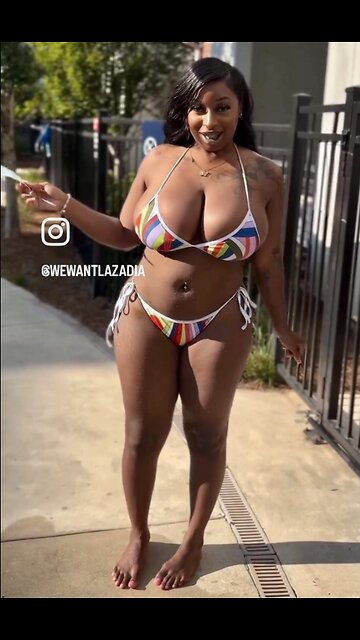 Stacked bikini jumping jacks!