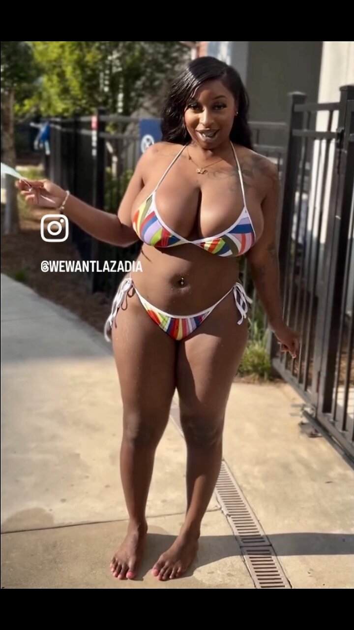 Stacked bikini jumping jacks!