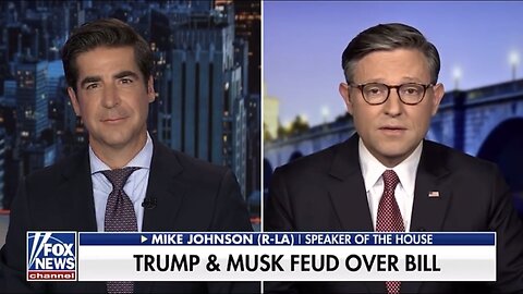 Speaker Mike Johnson says Elon needs to calm down