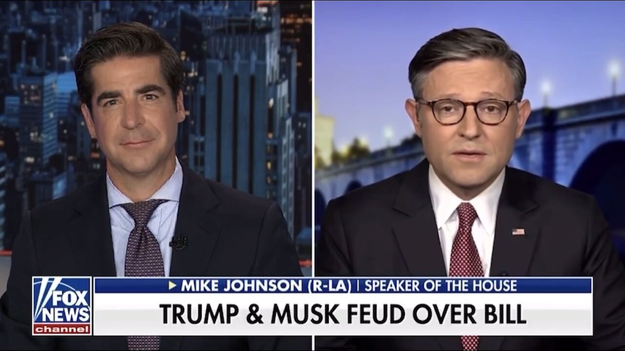 Speaker Mike Johnson says Elon needs to calm down