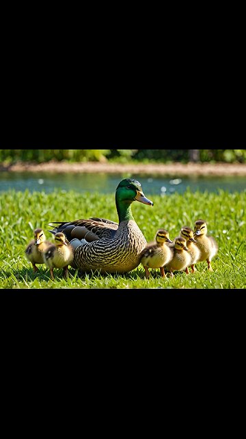 MOTHER Duck Saves Her Babies From Sneaky Crow Attack 🦆 🐦‍⬛ 🌟💥🔥🦅🌈