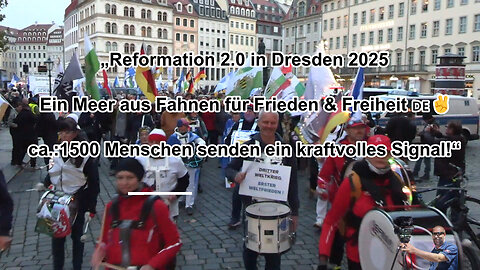 A sea of ​​flags for peace & freedom October 31, 2025, Dresden experienced an extraordinary event: