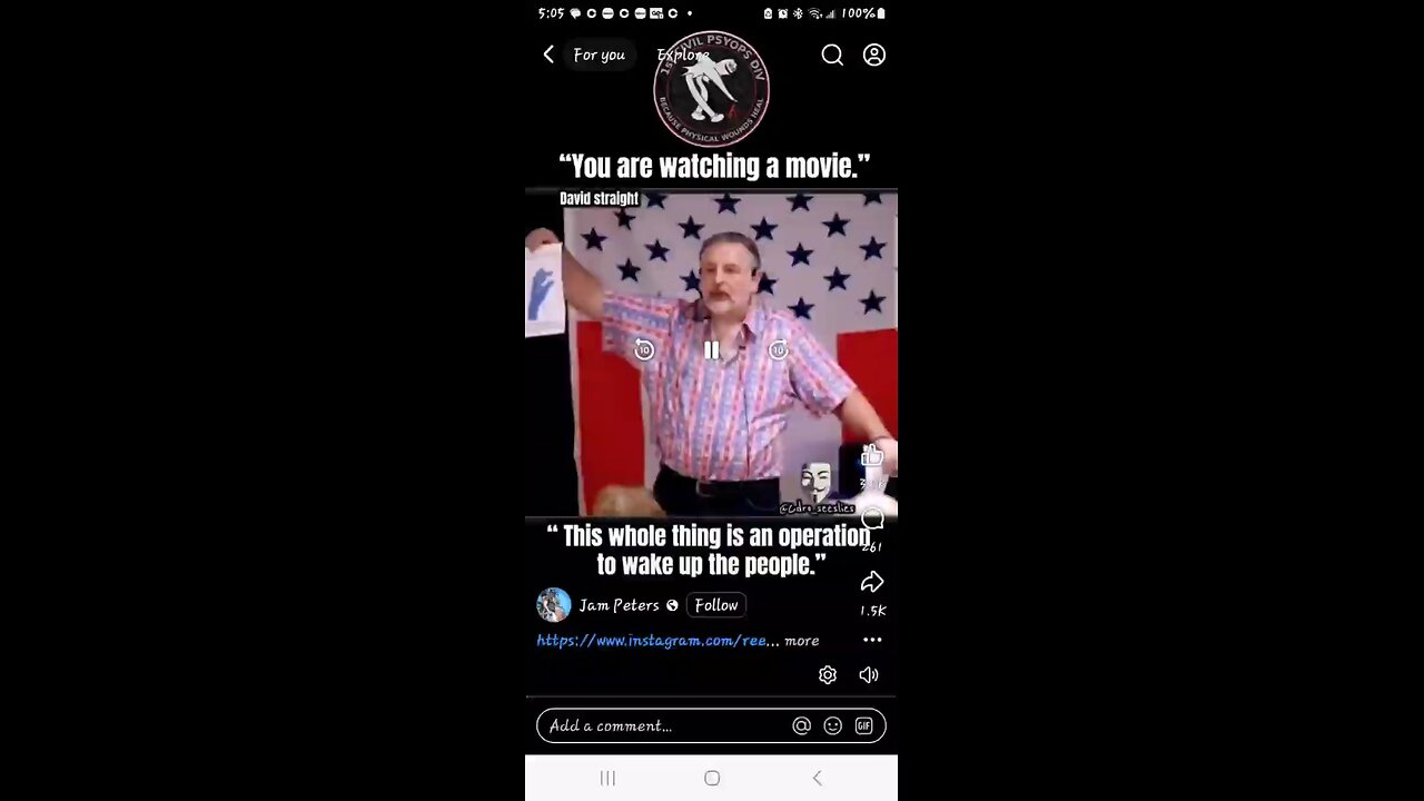 The Whole Thing Is An Operation To Wake The People Up