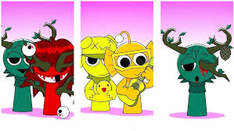 Sprunki OC Mroona and Wyrum Retake and Mili and GF Retake Phase 2 VS Phase 3 VS Phase 4 #squidgame