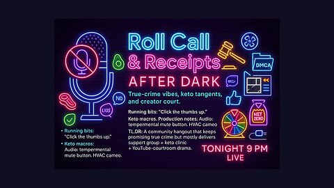 ROLL CALL & RECEIPTS