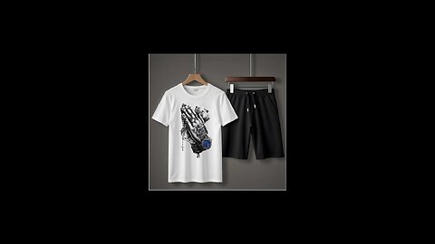 Men's jersey Printed T-Shirt & Shorts Tracksuit