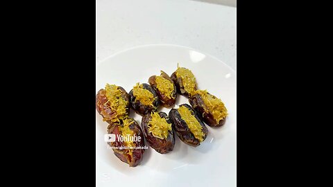 Dubai chocolate stuffed dates made by Hamarakitchen