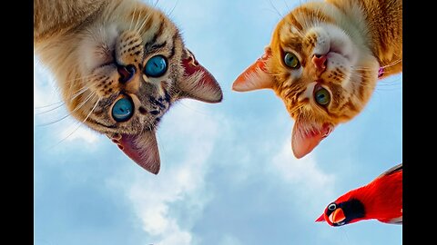 A fountain, a brush, and character: a cat's day as it is