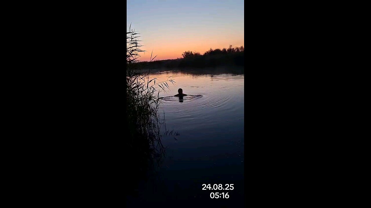 Swimming in the river