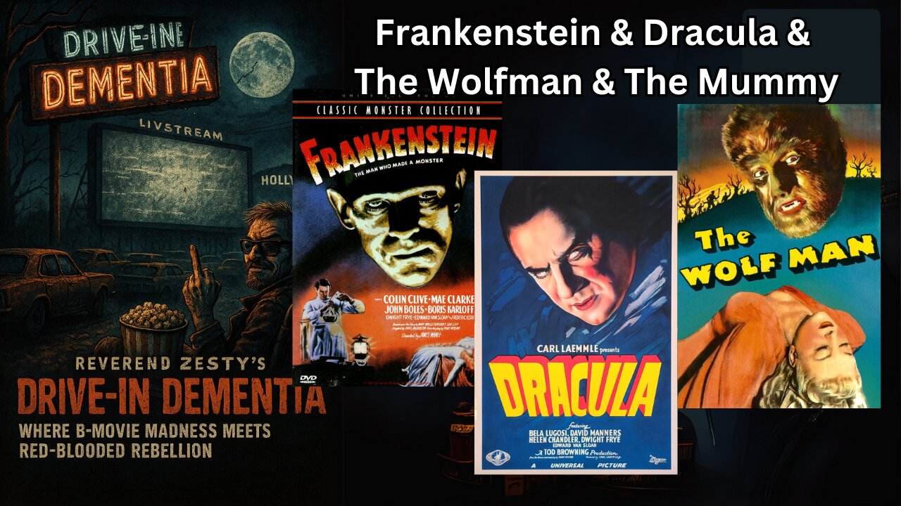 Drive-In Dementia Triple Feature 🎥 Classic Horror Marathon