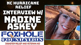 LIVE Interview w/ Nadine Askey Pt. 2 - North Carolina Hurricane Relief