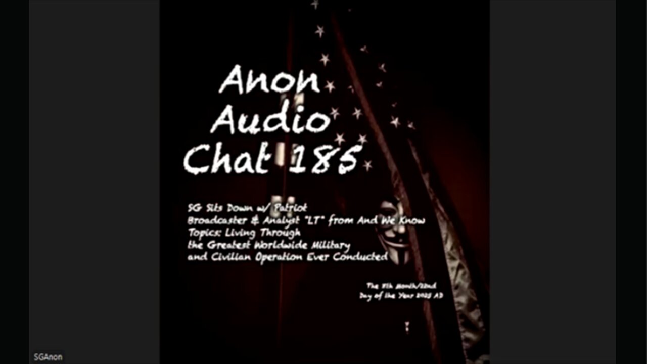 Anon Audio Chat 185 | SG Sits Down w/ LT From "And We Know": An 80K FT View of Humanity's Great Awakening