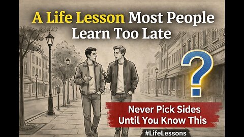 A Life Lesson Most People Learn Too Late #LifeLessons #TruthMatters #ThinkBeforeYouJudge #FullStory