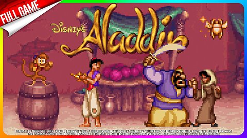 Aladdin (GBA - US) Longplay (100% All 70 Red Gems)