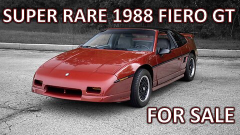 Super Rare 1988 Pontiac Fiero GT for Sale by County Corvette