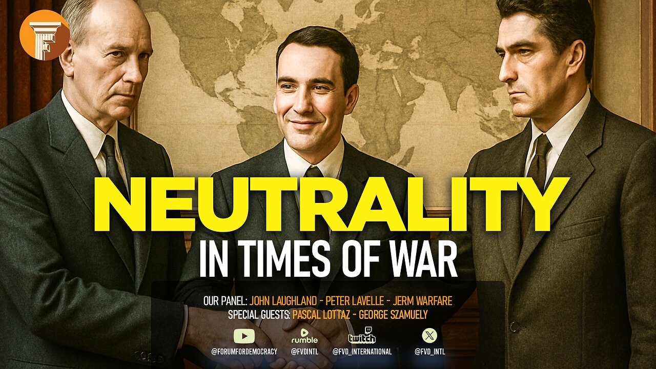 🏛️ The Forum and Friends: Neutrality in Times of War with Pascal Lottaz