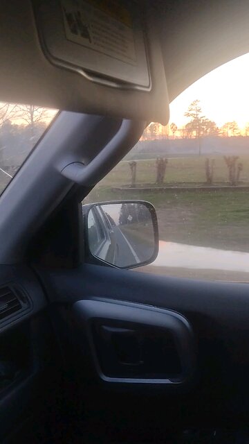 footage of the smoke from the fire on I530 Arkansas 2