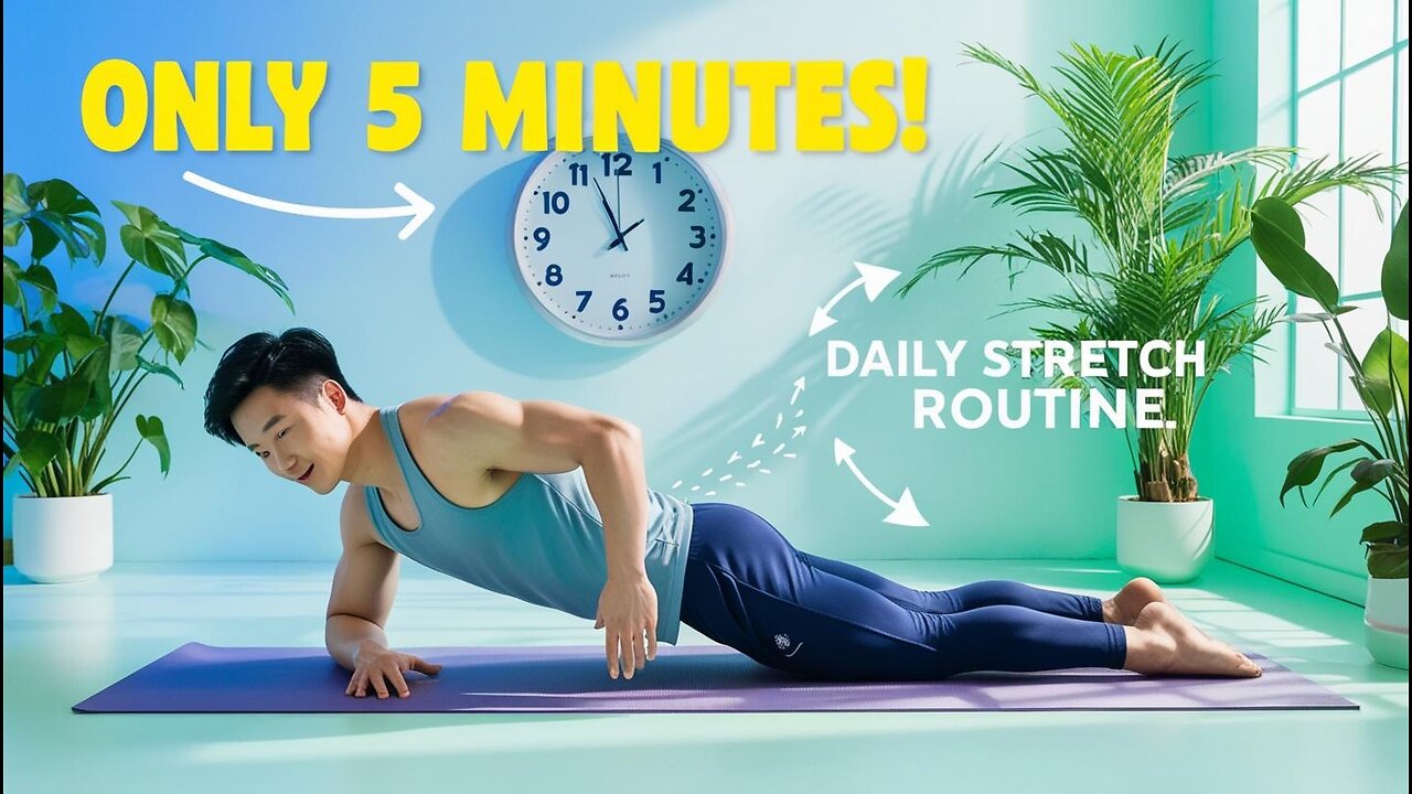 5 Minutes Daily Stretching Routine for Flexibility and Energy / GR Motivation