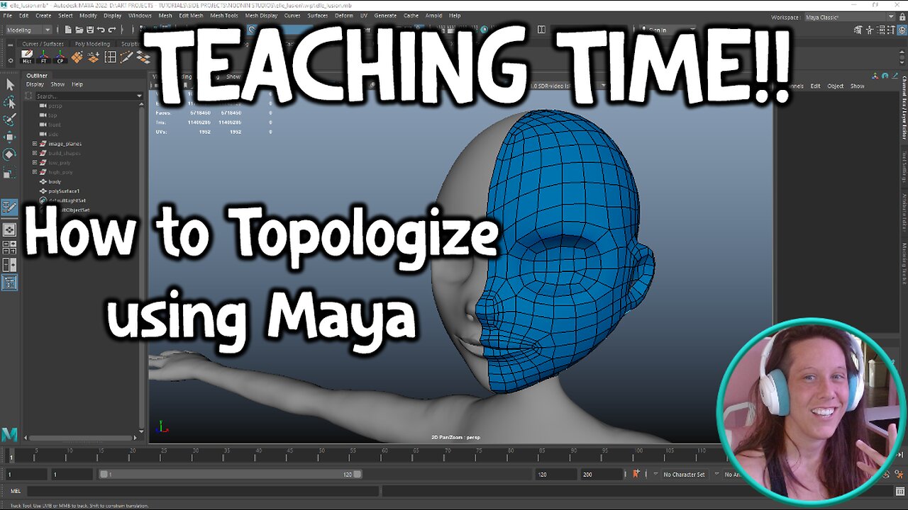 TEACHING TIME!! How to Topologize using Maya