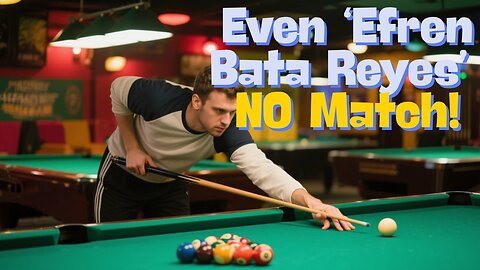 Super Lucky! Even Efren 'Bata' Reyes has NO match!