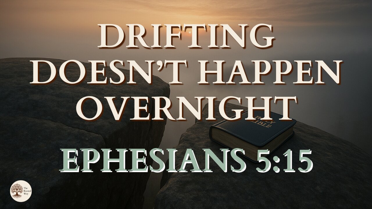 Spiritual Drifting Doesn’t Happen Overnight | Ephesians 5:15