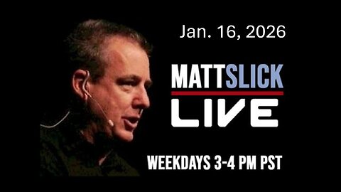 Matt Slick Live, 1/16/2026