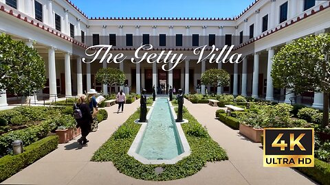 Walking Tour at the Getty Villa in 4K.