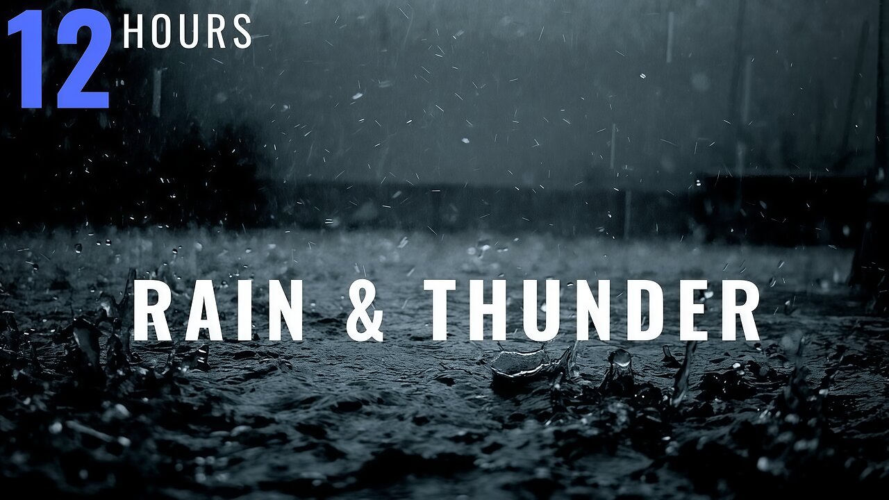 Rain and Thunder, Thunderstorm, Rain and Rolling Thunder, Distant Thunder & Rain Sounds