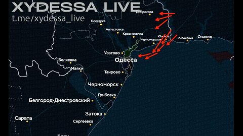 🇷🇺 ⚔️ Monitoring groups report a massive "Geranium" attack on targets in Odessa