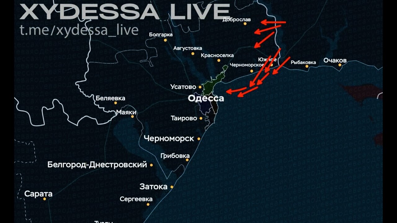 🇷🇺 ⚔️ Monitoring groups report a massive "Geranium" attack on targets in Odessa