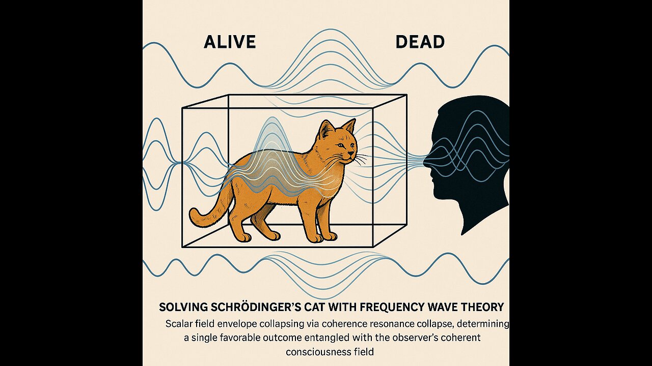 Schrödinger’s Cat Solved: Consciousness Collapses Reality via Frequency Resonance