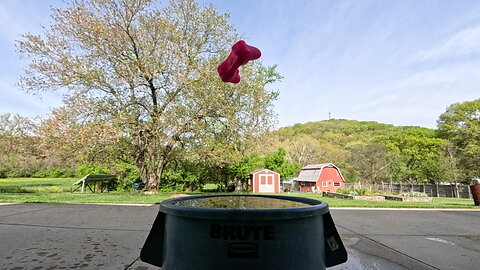 Slow Motion Giant Squishy Game Controller Drop / Splash