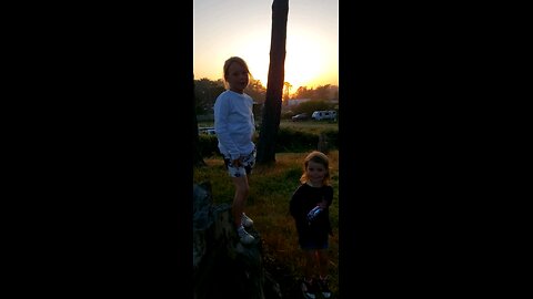 Sunset play and opinions...young people and a not so young person made this video.