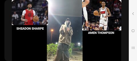 LETS BALL SHEADON SHARPE TORANTO AN AMEN THOMPSON HOUSTON GOTT LITT IN A 4V4 NBA RUNN DA TEAMS UP💪🏾🔵