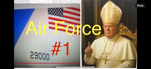 My Lord Jesus, it’s Air Force One. Trump wants to be pope.