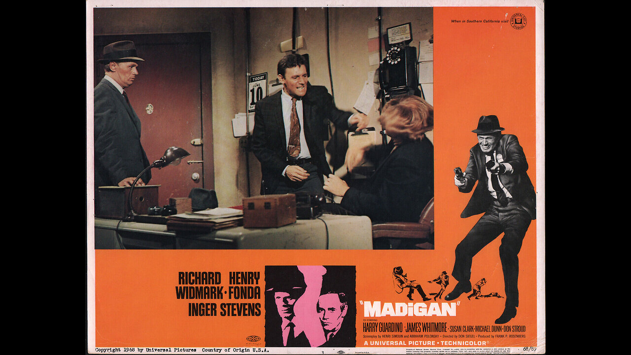 "Madigan" (1968) Richard Widmark, Henry Fonda & Inger Stevens