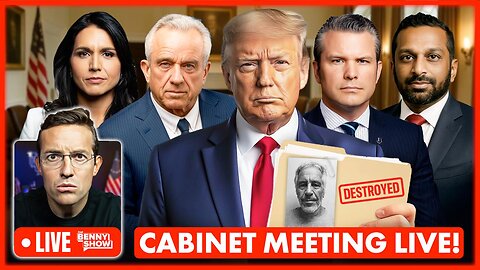 LIVE Trump Cabinet Meeting Soon at White House As Former CIA Agent Says Epstein Docs DESTROYED?!