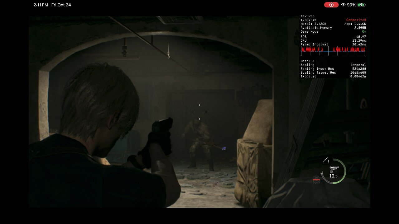 Resident Evil 4 IPad Mini A17 Pro Modded