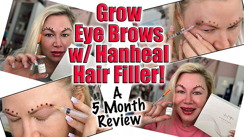 Grow Eye Brows w/ Hanheal Hair Filler, A 5 Month Review! AceCosm and code Jessica10 Saves