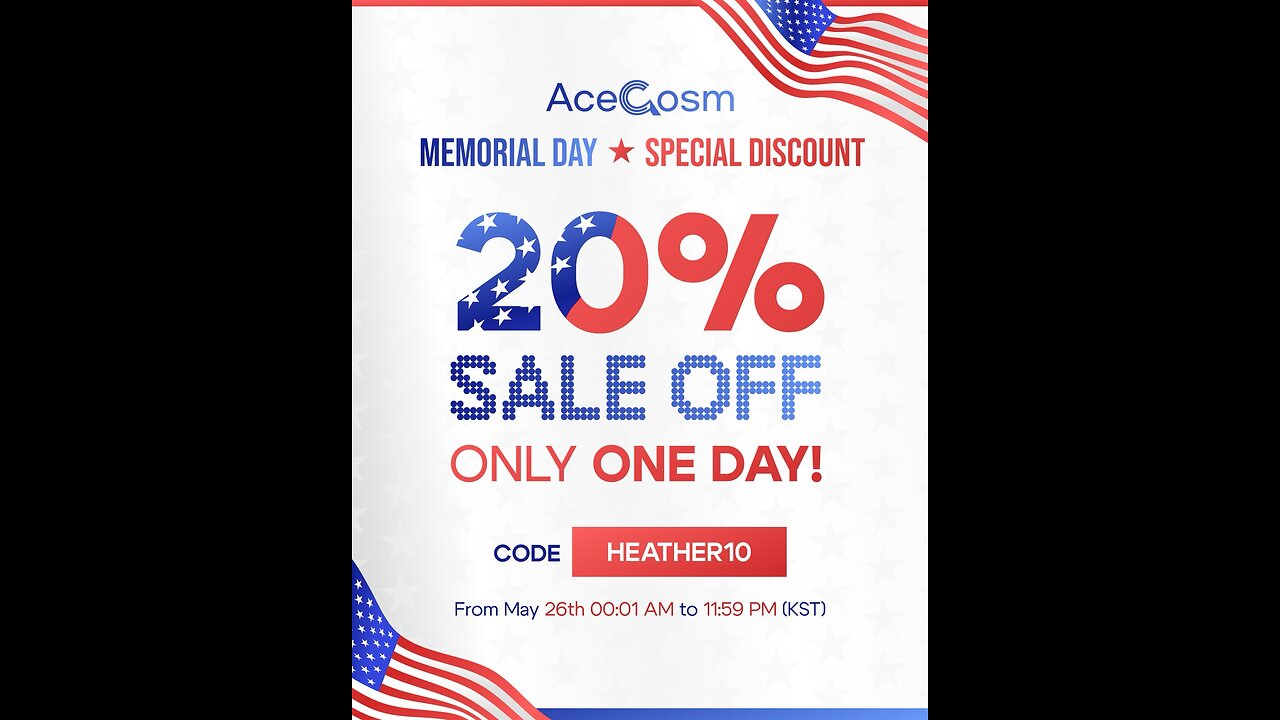 Acecosm’s 1 Day Memorial Sale is Live in 10 hours!! What Are You Buying??