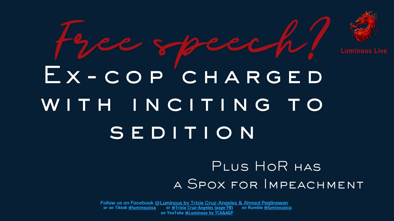 Ex cop charged with inciting