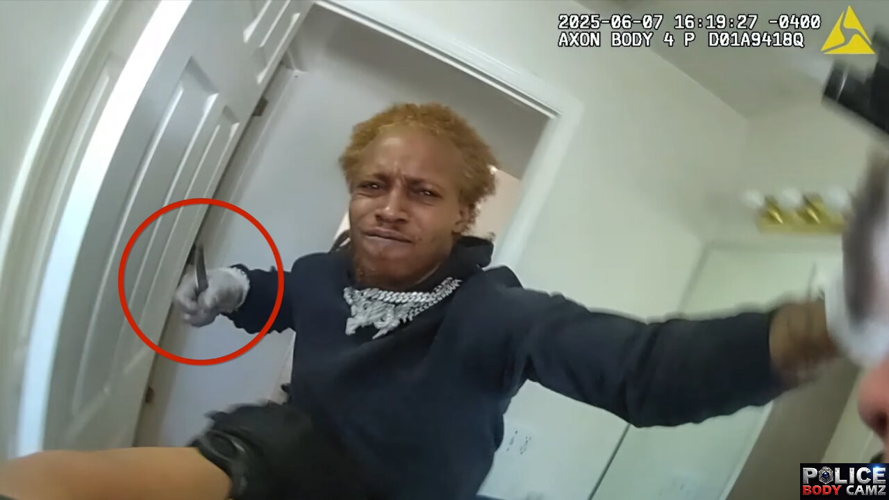 Police Shoot Knife-Wielding Suspect Charging at Officer – Body Cam