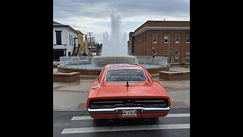 The General Lee jumped the fountain today in Somerset