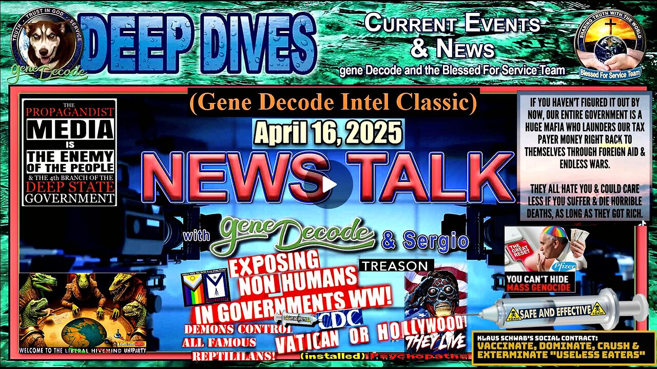 2025-04-16: News Talk with gene Decode & Sergio (related info and links in description)