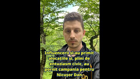 Influencerii și-au primit alocațiile și, plini de entuziasm civic, au pornit campania pentru NicuDan