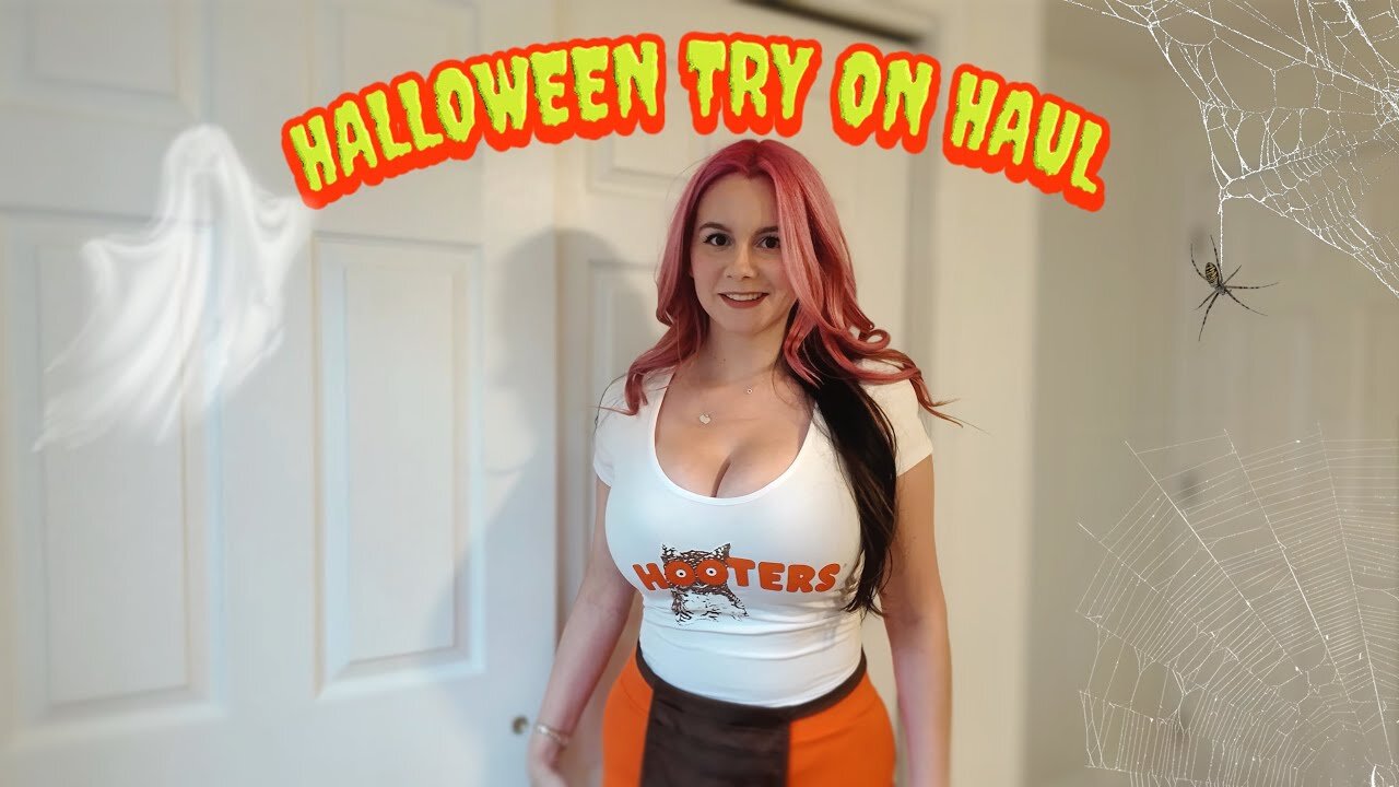 try on every halloween costume i own with me