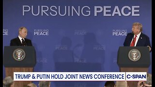 WATCH: Trump, Putin Hold News Conference After Peace Talks