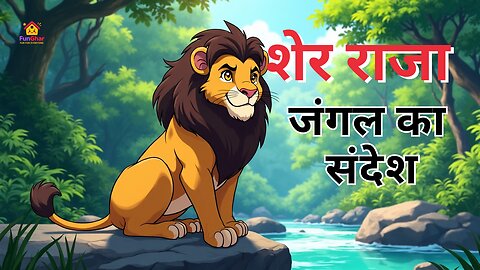 शेर राजा - जंगल का संदेश #जंगल #kidsstory #moralstories #junglestory #cartoon