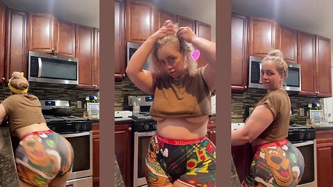 Larubia Milf Best Beauty Booty Curvy Busty Huge BIG ROUND COZY Kitchen Revealed for the First Time